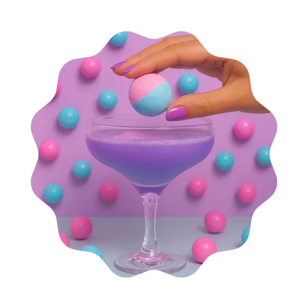 Bombe à cocktail Bubble gum sans alcool