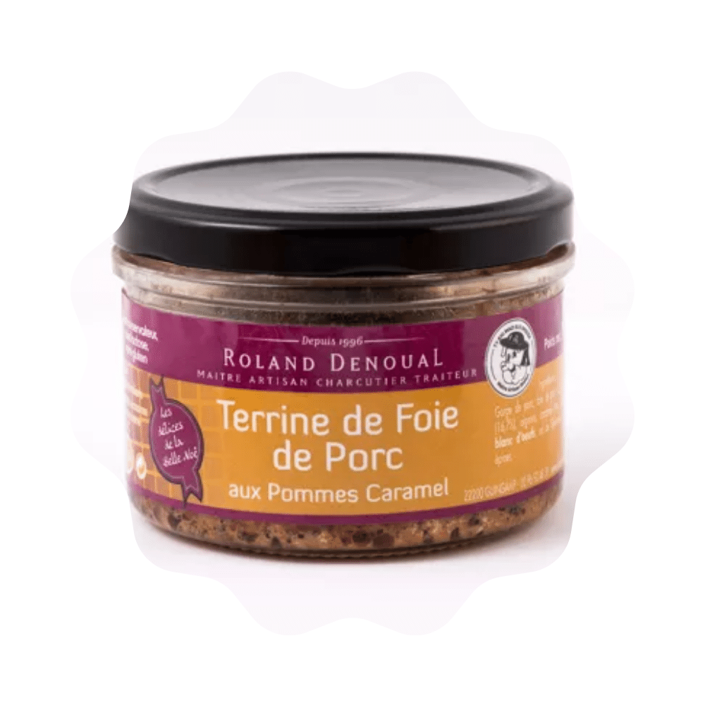 Terrine de foie de porc aux pommes-caramel