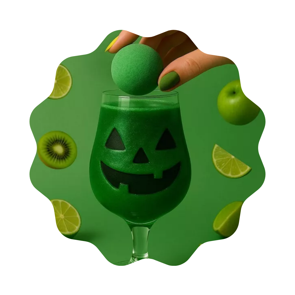 Bombe à cocktail édition Halloween Kiwi, citron & pomme sans alcool