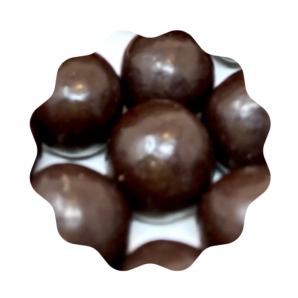 Billes de maïs, chocolat noir 100gr