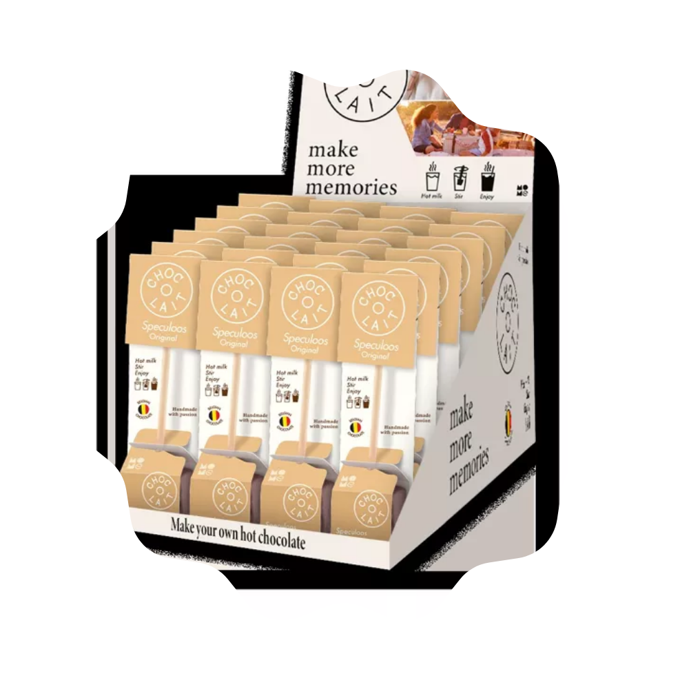 Sucette de chocolat spéculoos