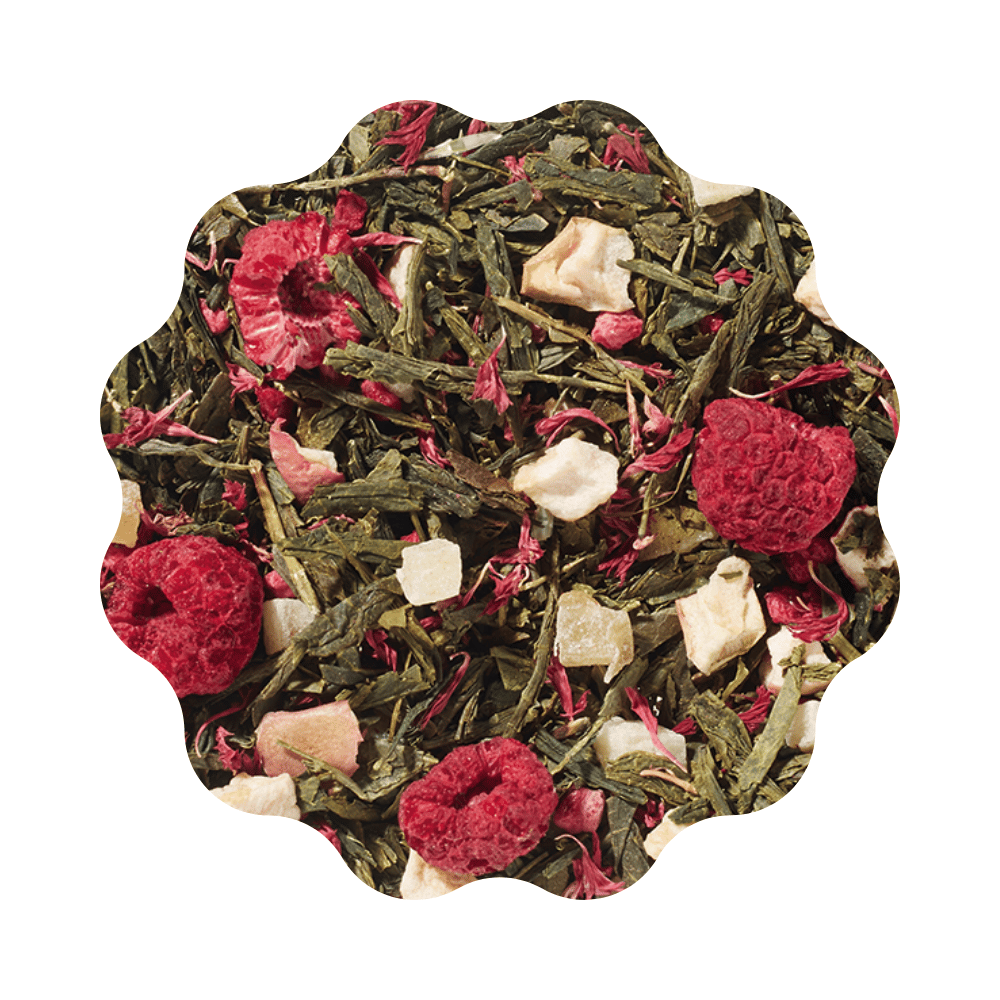 Thé vert Tarte framboise