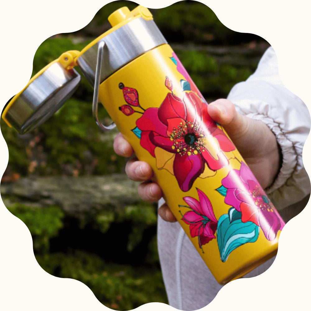 Gourde Inox Yellow Poppy