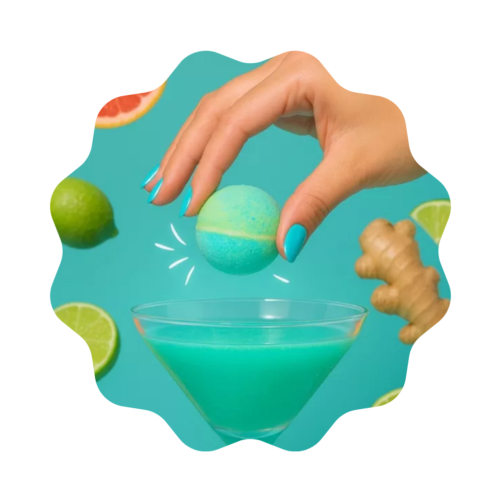 Bombe à cocktail Gingembre, agrumes sans alcool