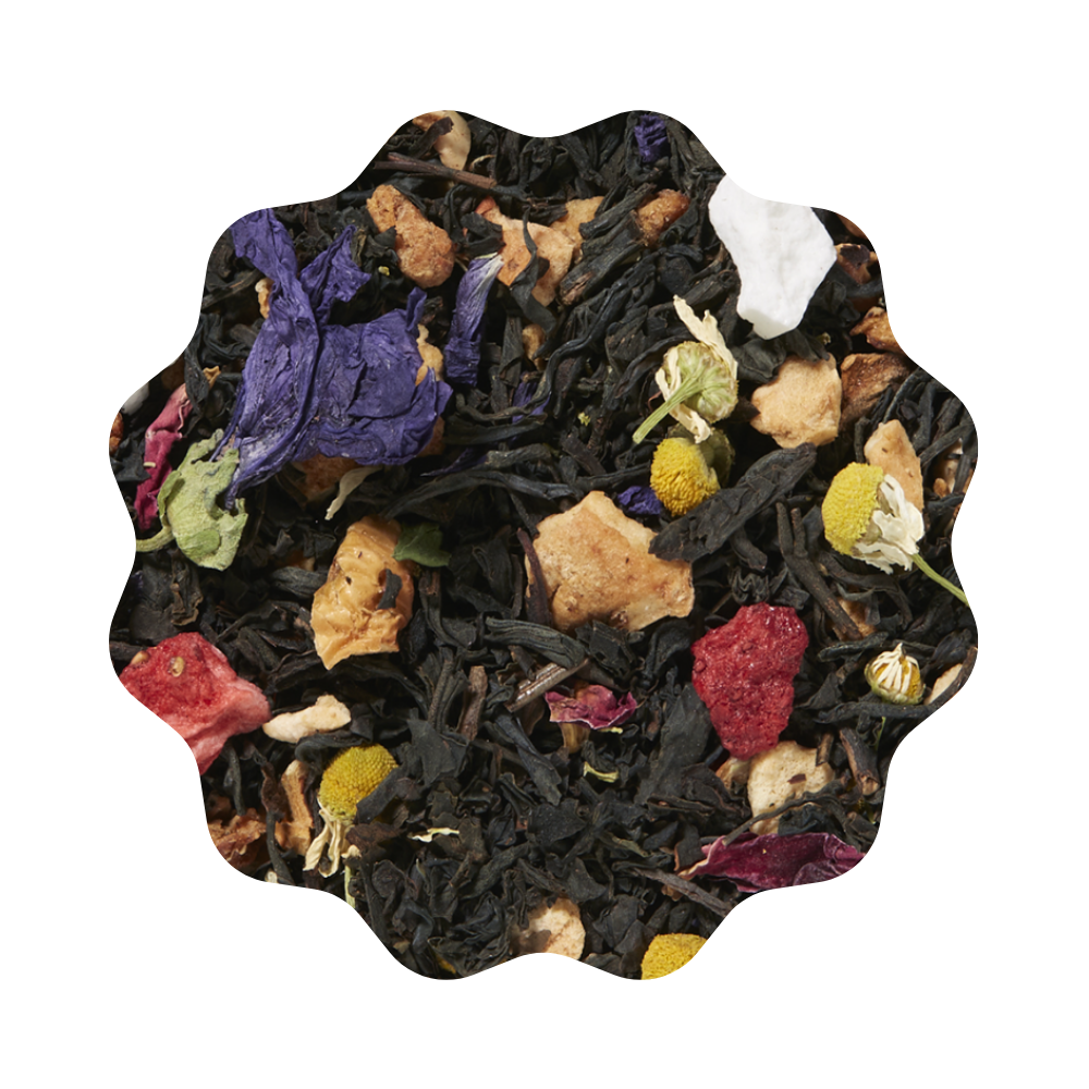 Thé noir Fraise, citron vert, poivre