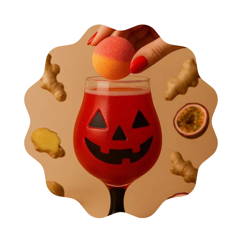 Bombe à cocktail édition Halloween Gingembre & passion sans alcool