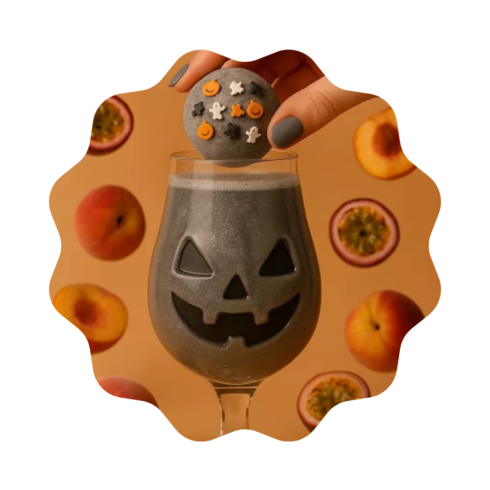 Bombe à cocktail édition Halloween Passion, pêche sans alcool